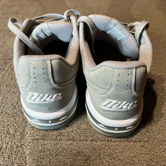 Vintage Nike Air Light Grey & White Sneakers Shoes Script Logo 00’s 310190-011 - Picture 5 of 16